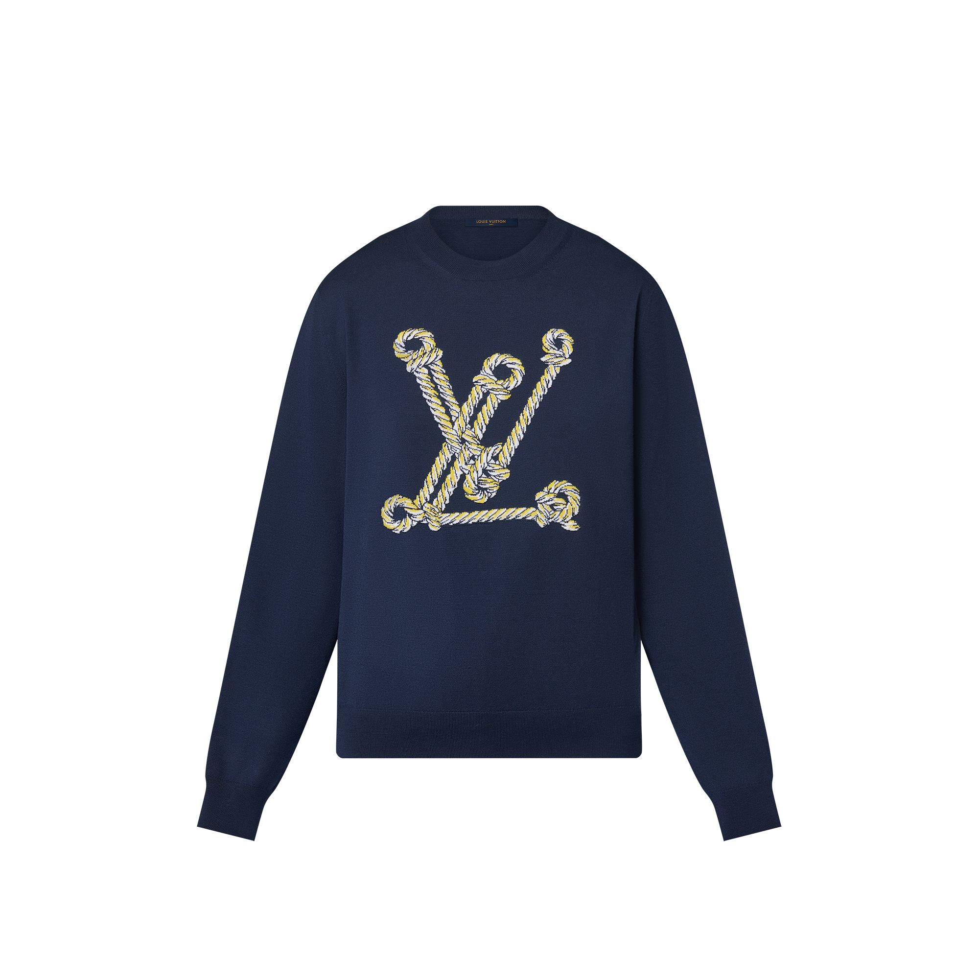 Louis vuitton blue sweater hotsell